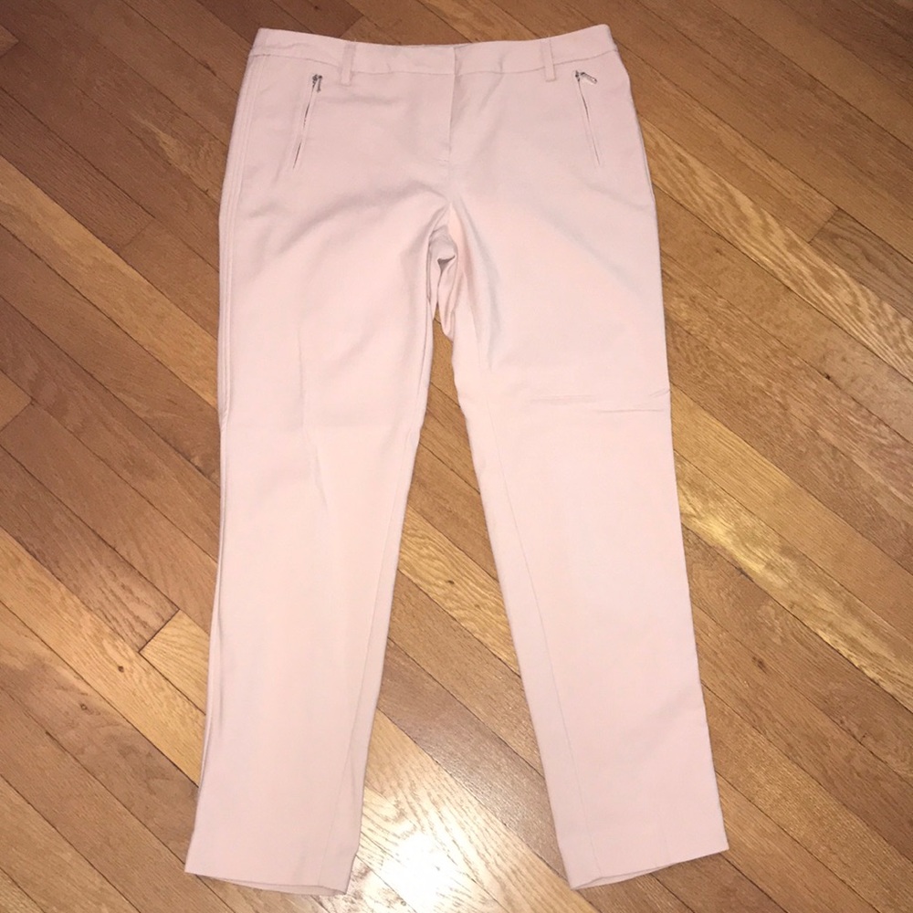 Pink skinny dress pants
